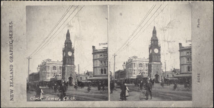Clock Tower, Christchurch, 1900