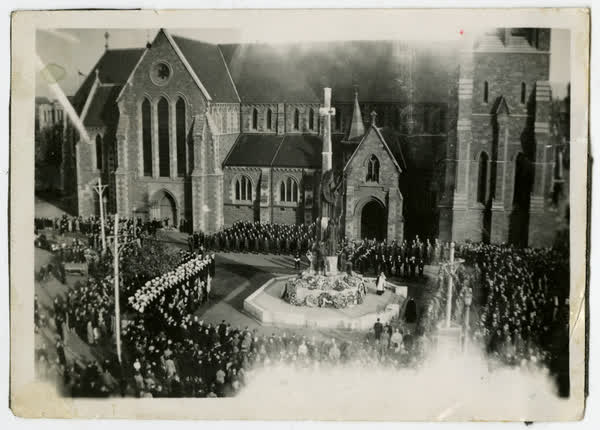 Cathedral and cenotaph, 1940