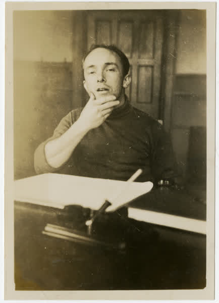 George Edwards at the Gebbies Pass Radio Transmission Station, 1930
