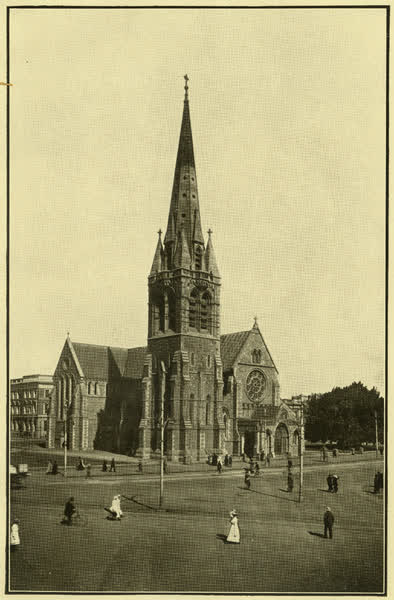 Christchurch Cathedral and square, 1910