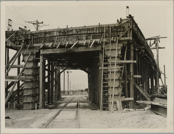 Prebbleton railway overbridge, 1942