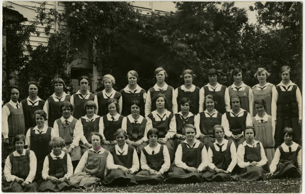 Boarders at Waitaki Girls' High School, 1920