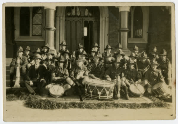 Christchurch Boys' High School band, 1920