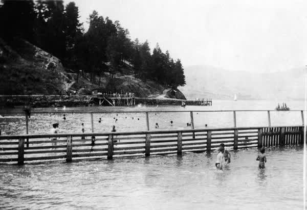 Swimming in Corsair Bay, 1915, 1910