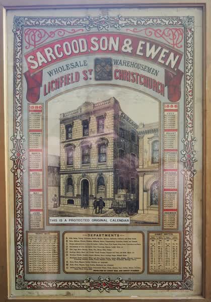 Sargood, Son & Ewen, 1886. Calendar., 1880
