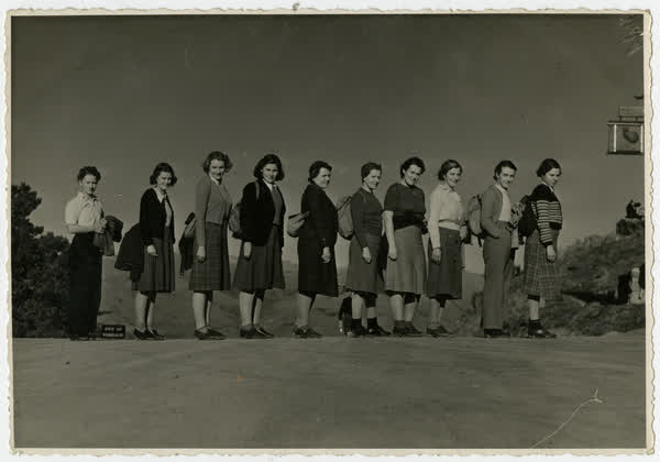 Avonside Old Girls Tramping Club at the Sign of the Kiwi, 1930