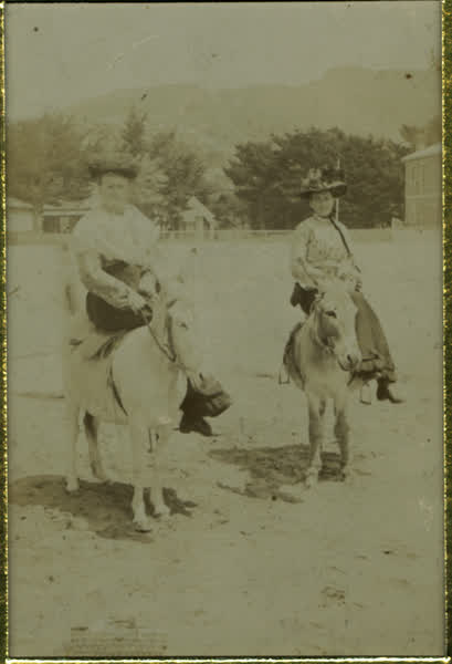 Donkey Rides on Sumner Beach, 1900