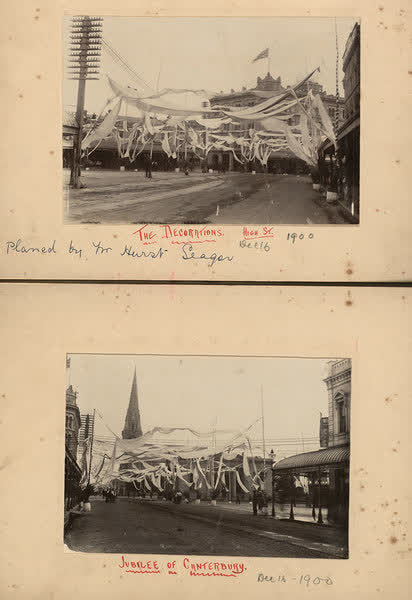 The decorations, High Street. Jubilee of Canterbury, 1900, 1900