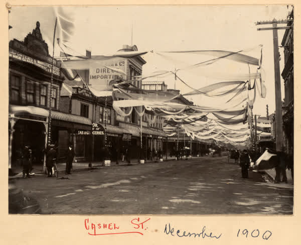 Cashel Street, December 1900, 1900