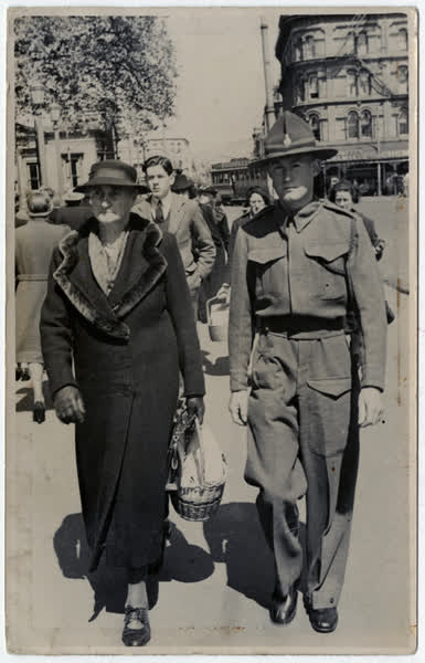On leave in The Square, 1940s, 1940