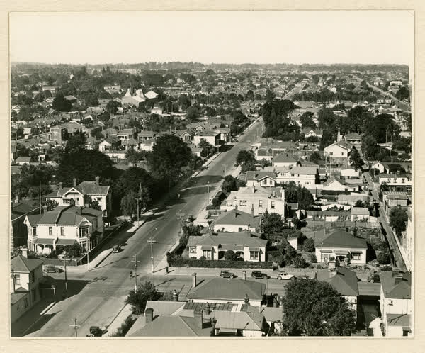 East from the top of destructor chimney, 1939