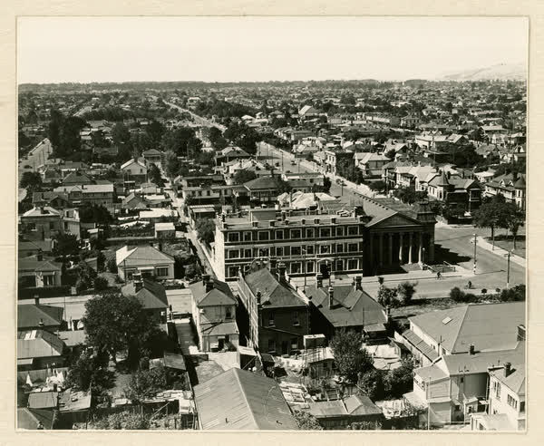 East from the top of destructor chimney, 1939