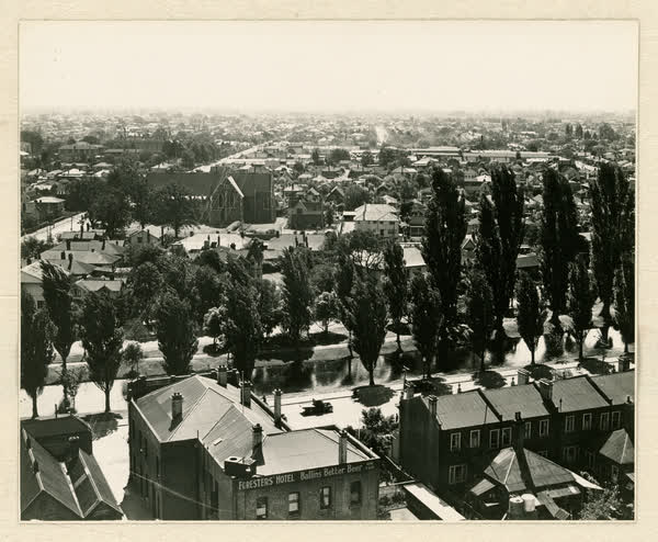 North from the top of destructor chimney, 1939