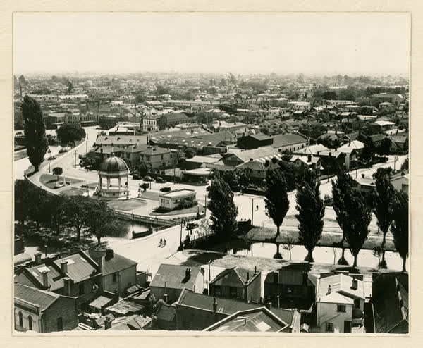 North west from the top of destructor chimney, 1939
