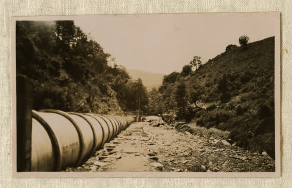 Acheron Diversion, Lake Coleridge spillway centre, 1931