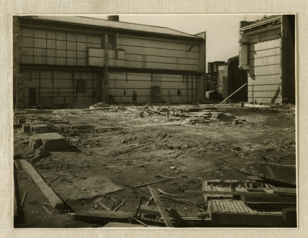 Demolition of the former Municipal Electricity Department building, 1937
