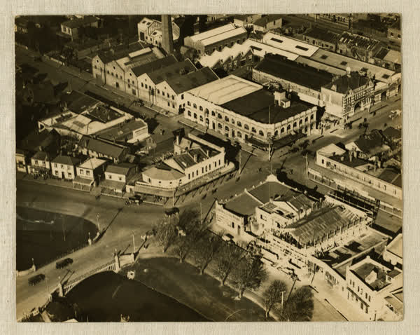 Aerial view of the Municipal Electricity Department, 1929