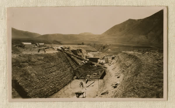Acheron Diversion, Lake Coleridge spillway centre, 1931