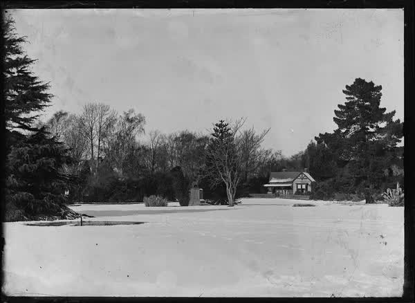 Botanic Gardens after snow, 1900