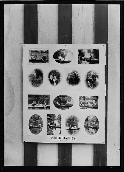 Display board for Sheridan Company, 1901