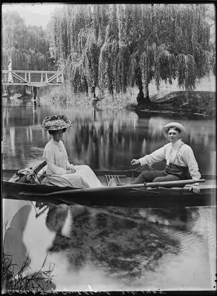 Cass, and Miss Guildford, February 1905, 1905