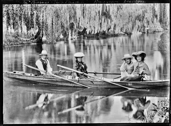 Mr. Barnes and Miss Strachan, Musgrove, December 1902, 1902