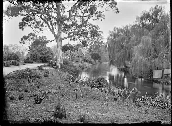 Avon River and Botanic Gardens, 1900
