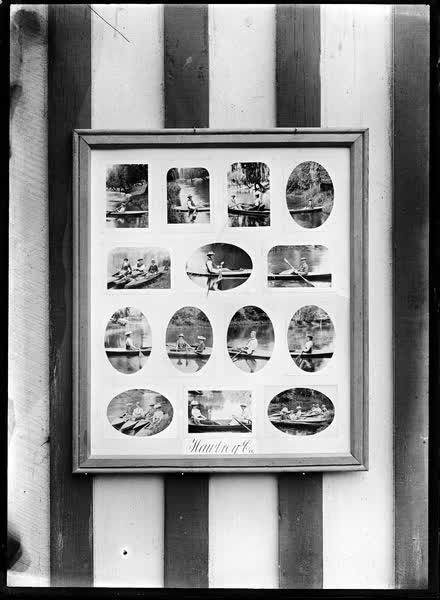 Display board for Hawtrey Company, 1900