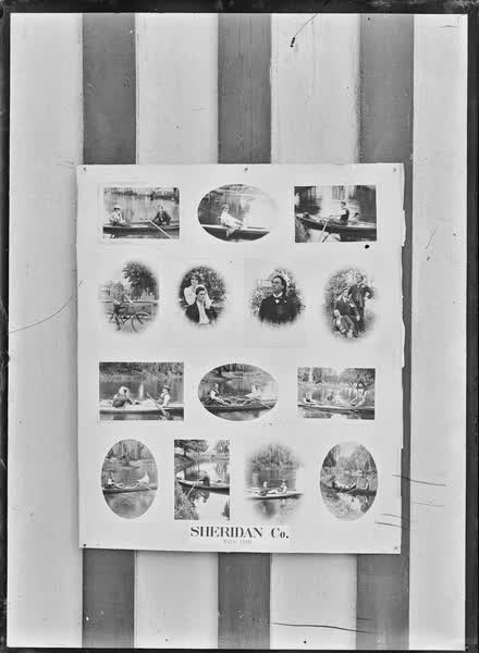 Display board for Sheridan Company, 1901