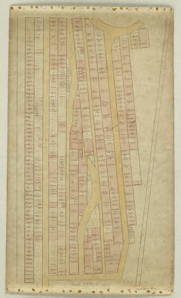 Barbadoes St Cemetery plan - area 1B, 1851