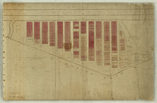 Barbadoes St Cemetery plan - area 3B, 1871