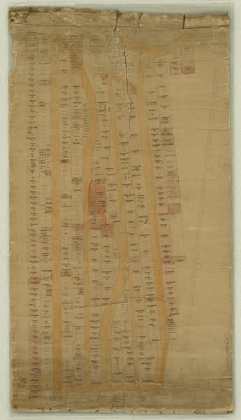Barbadoes St Cemetery plan - area 1A, 1851