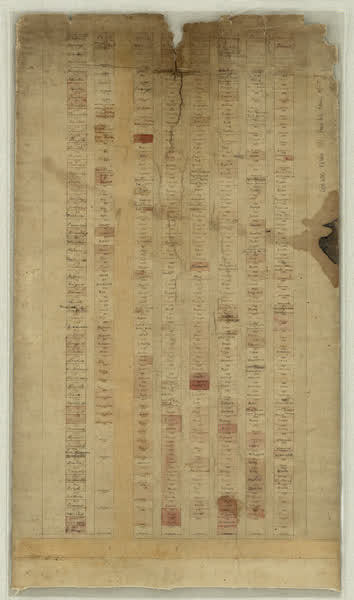 Barbadoes St Cemetery plan - areas 4B, rows M-T, 1882
