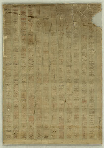 Barbadoes St Cemetery plan - area 4A, rows A-L, 1880