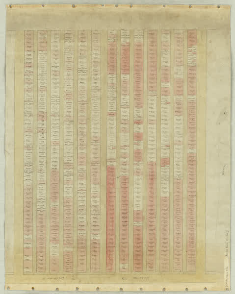 Barbadoes St Cemetery plan - areas 4B, rows O-Aa, 1882