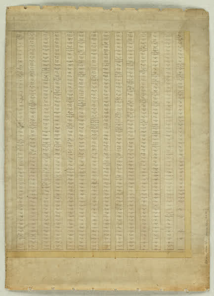 Barbadoes St Cemetery plan - area 4A, rows A-N, 1880