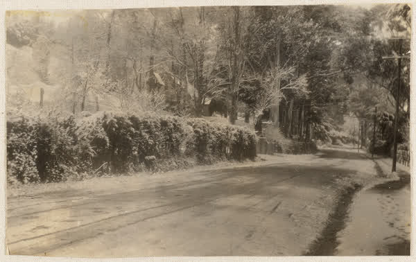 St. Mary's Anglican Church and Bridle Path Road under snow, 1900
