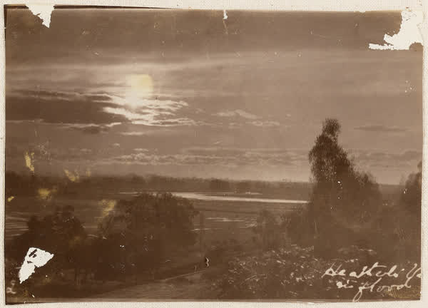 Heathcote Valley in flood, 1910