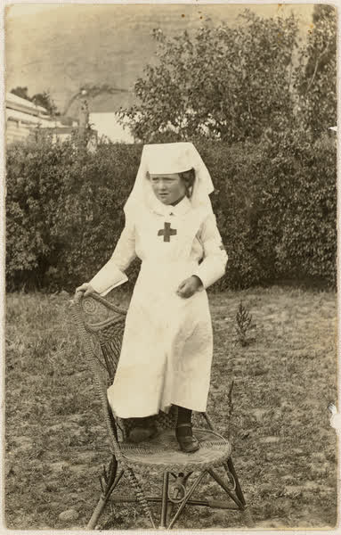Miss Marie McMillan, Red Cross Queen for Queen Carnival, 1916