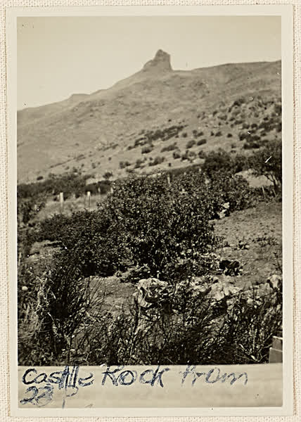 Castle Rock from 23 Port Hills Road, 1910