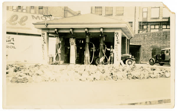 Service Station in city, 1926