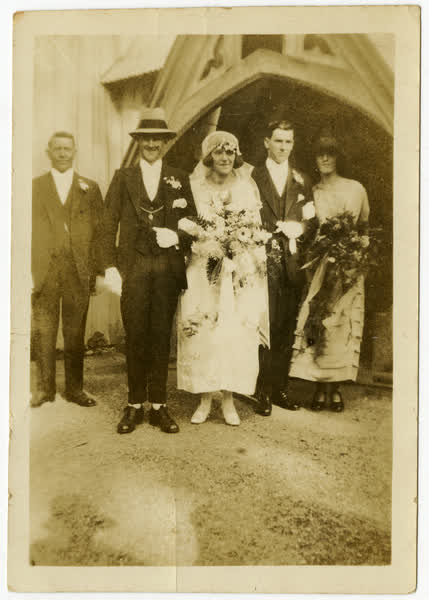 Wedding at St Peter's Church, 1925