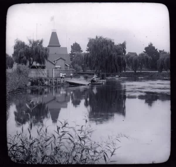 Canterbury Rowing Club clubhouse, 1880
