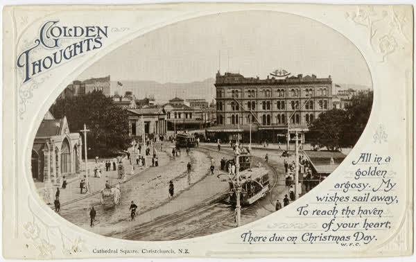 Golden thoughts postcard, 1920