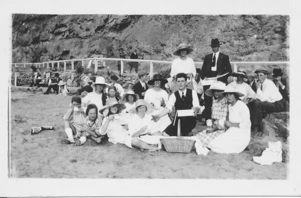 Group at Sumner Beach, 1925