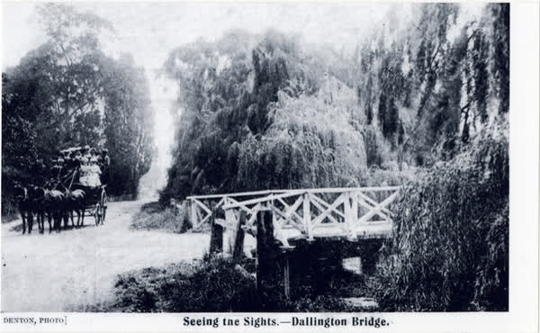 Seeing the sights - Dallington Bridge, 1880