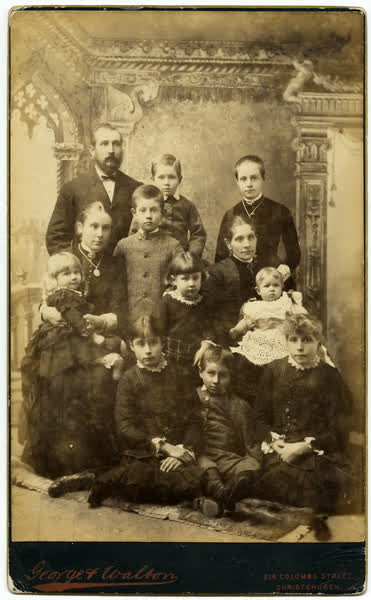 Bowker family portrait, 1880
