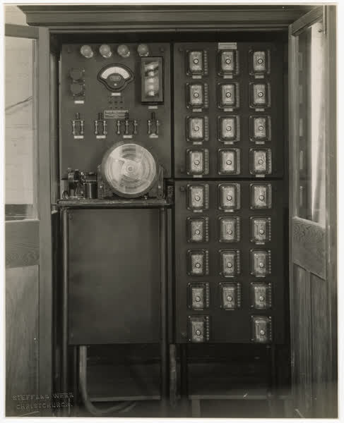 Supervisory control gear for Milton Street substation, 1932