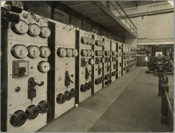 Alternating current switchboard, 1914