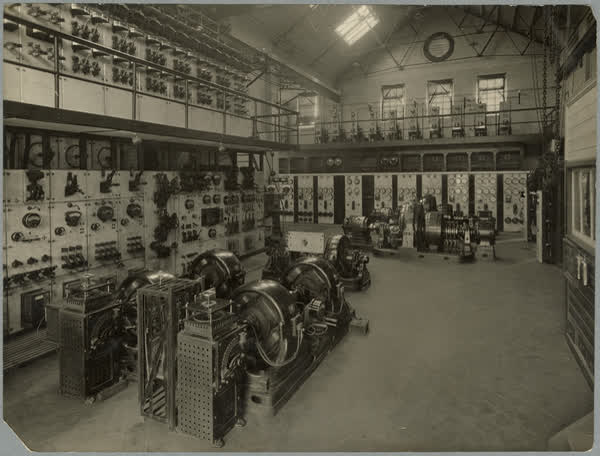 Main converter station interior, 1914